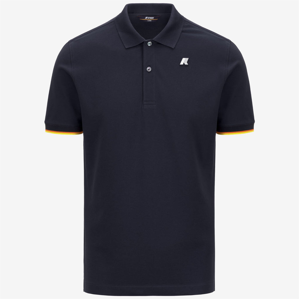 VINCENT PIQUE SLIM - Polos - Polo - Homme - Blue Depth