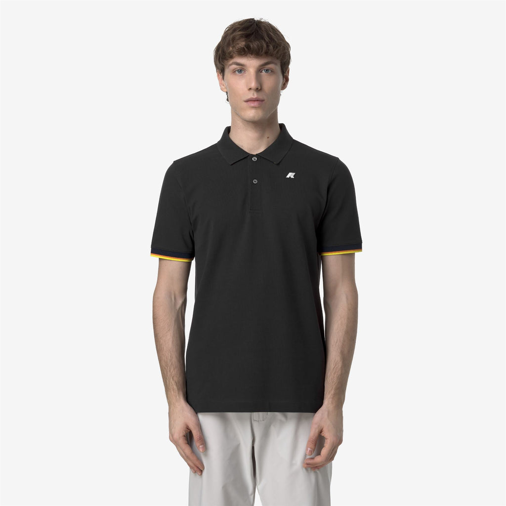VINCENT PIQUE SLIM - Polos - Polo - Homme - Black Pure