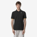 VINCENT PIQUE SLIM - Polos - Polo - Homme - Black Pure