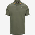 JUD PIQUE SLIM - Polos - Polo - Homme - Green Lichen