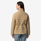 SELENE DIAMOND QUILTED WARM - Vestes - Milieu - Femme - Beige Khaki