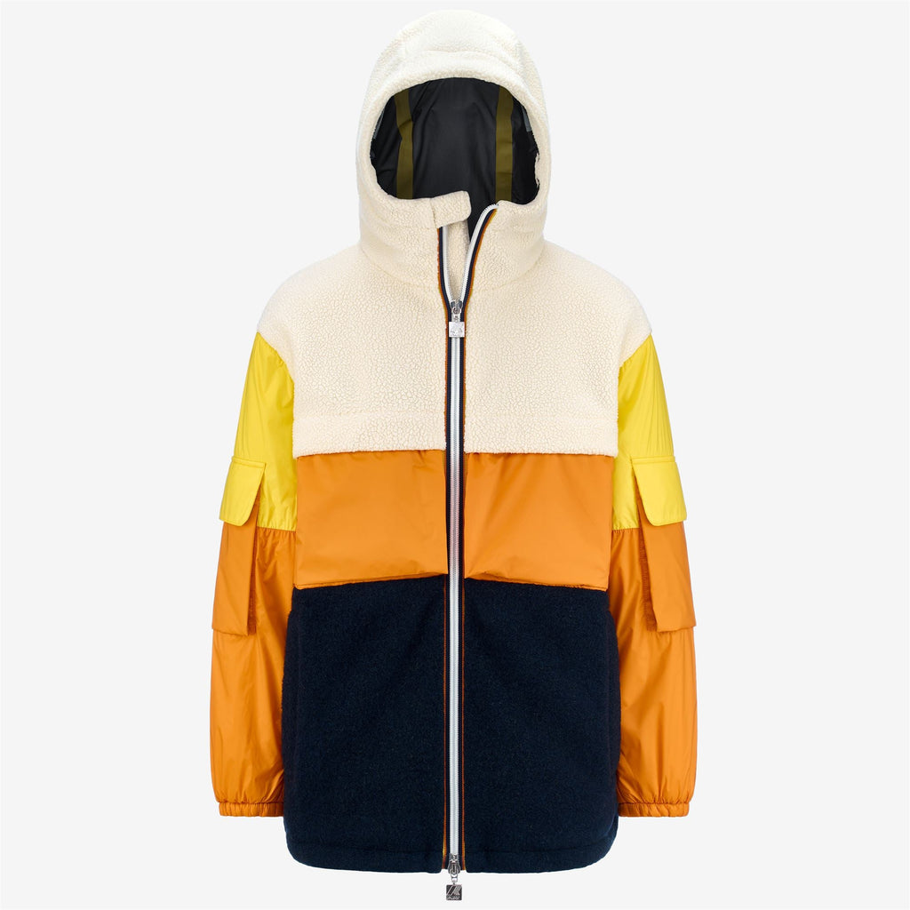 CLAUMIX SHERPA NYLON BLANKET - Vestes - Milieu - Homme - WHITE-BLUE-ORANGE-YELLOW