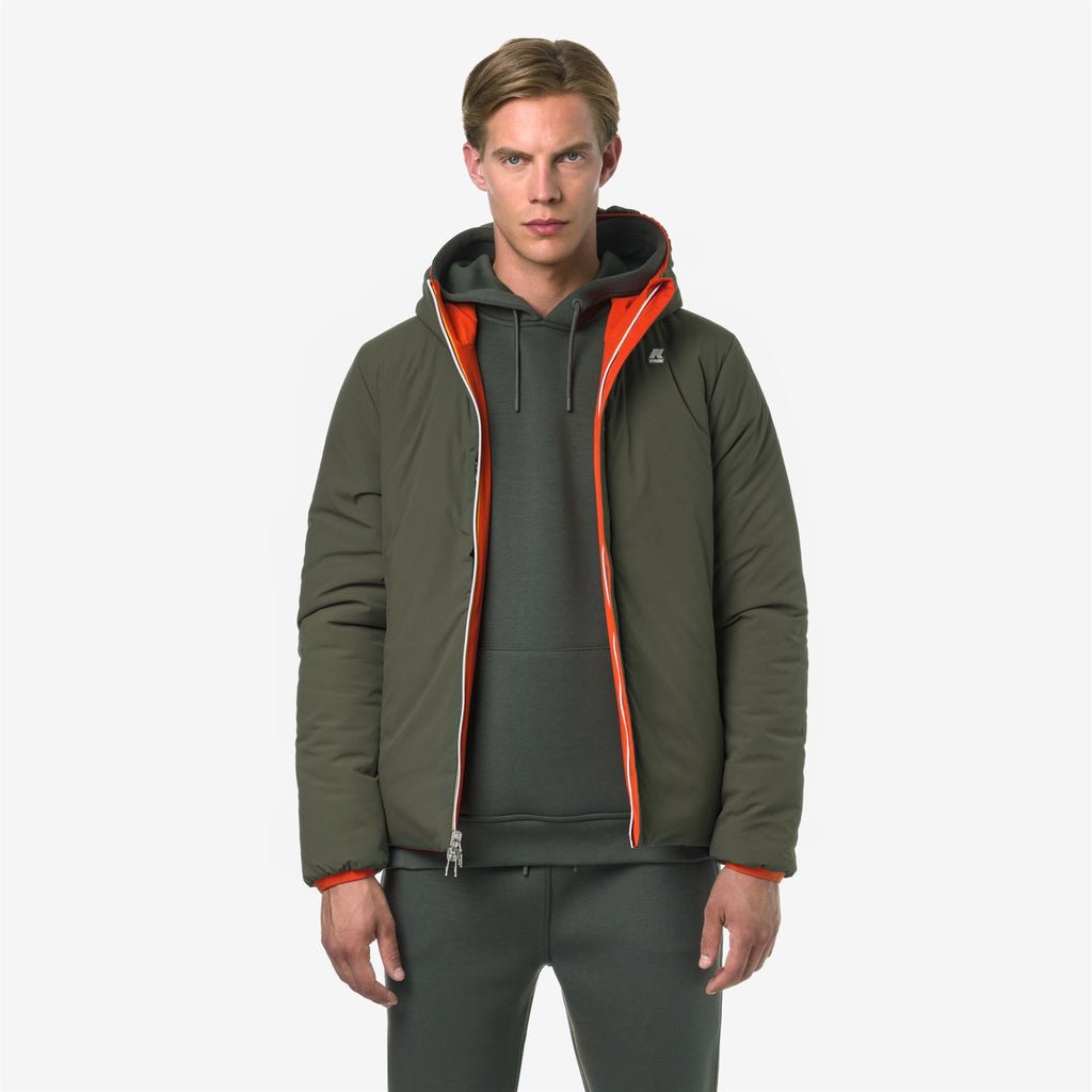 JACK ST WARM DOUBLE - Vestes - Court - Homme - Orange P-Green B
