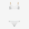P. SCARLETT DOUBLE BEACH - Maillots de bain - Bikini - Fille - Green Iron-White