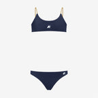 P. SCARLETT DOUBLE BEACH - Maillots de bain - Bikini - Fille - Blue Depth-Violet Sheer