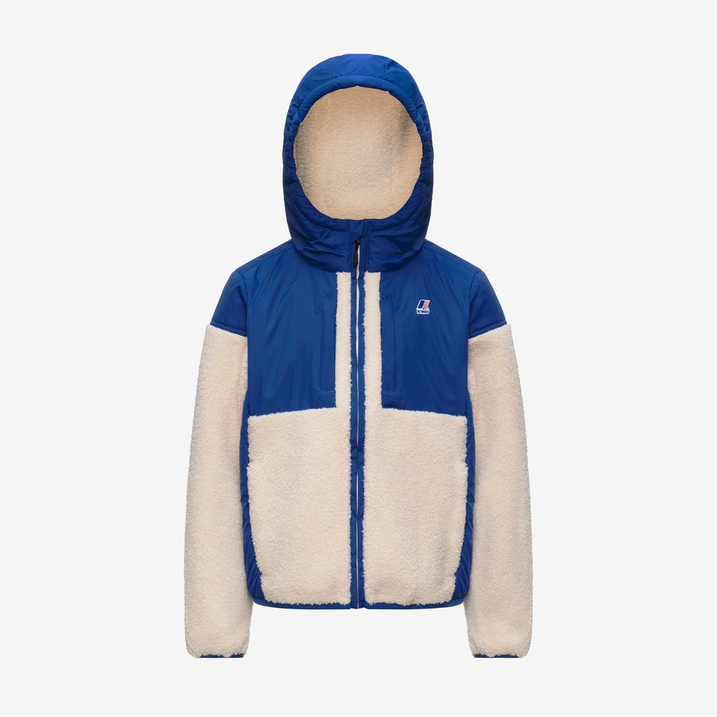 P. SAMSON 4.0 ORSETTO - Polaire - Sweat à capuche zippé intégral - Enfant unisexe - Blue Royal Marine-White Tofu