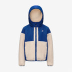 P. SAMSON 4.0 ORSETTO - Polaire - Sweat à capuche zippé intégral - Enfant unisexe - Blue Royal Marine-White Tofu