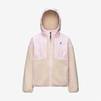 P. SAMSON 4.0 ORSETTO - Polaire - Sweat à capuche zippé intégral - Enfant unisexe - White Tofu-Pink Sallow