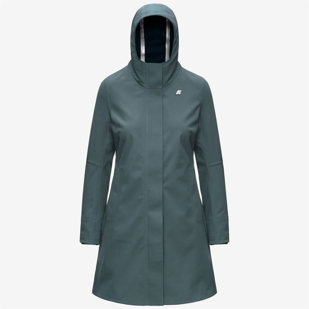 STEPHY BONDED - Vestes - Longueur 3/4 - Femme - Green Balsam-Blue Depth