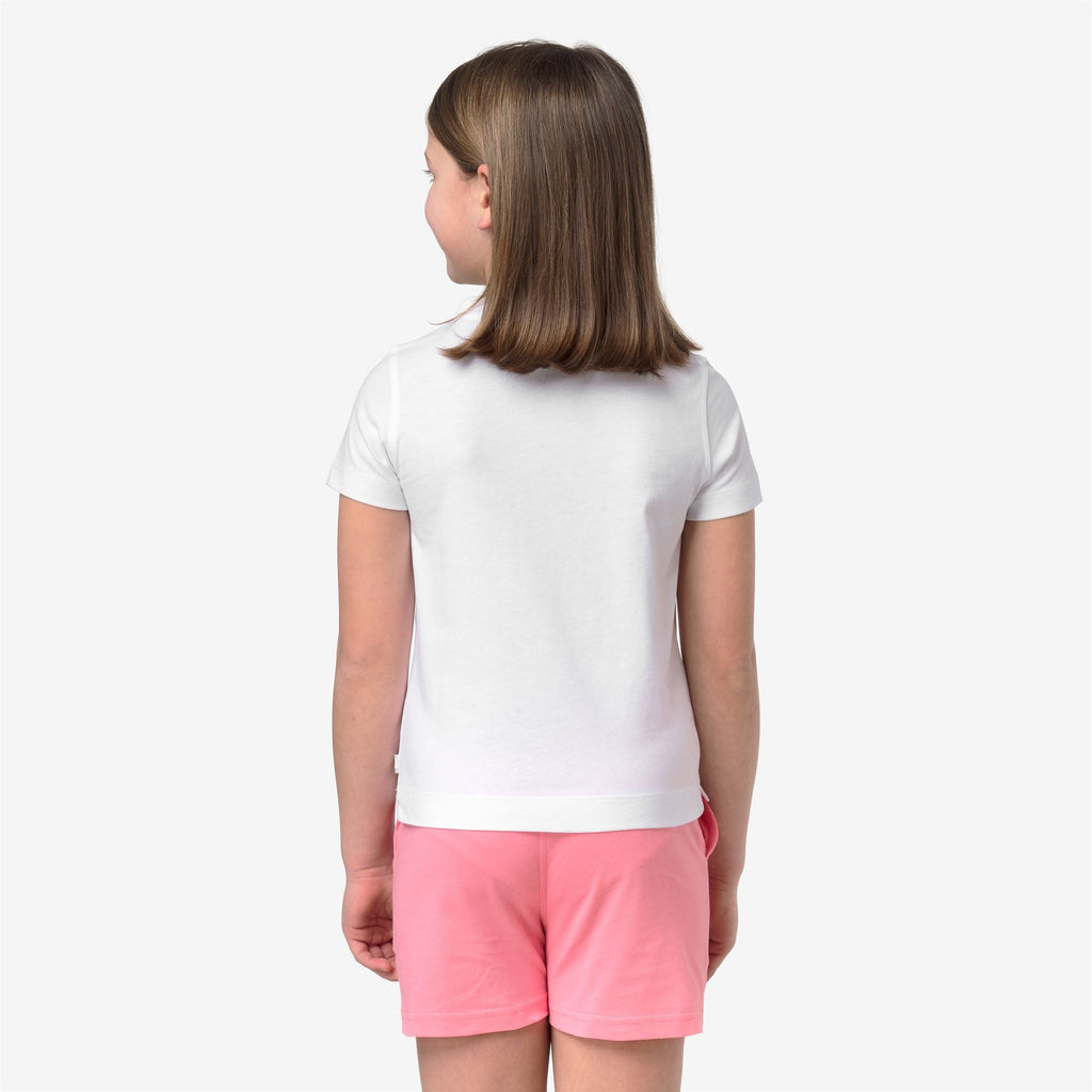 P. MELIS CORAIL JERSEY - T-shirts et hauts - T-shirt - Fille - White-White
