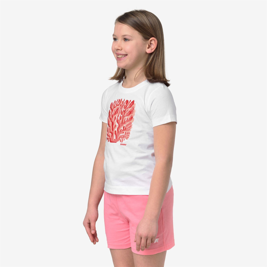 P. MELIS CORAIL JERSEY - T-shirts et hauts - T-shirt - Fille - White-White
