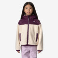 P.  JILDAZ ORSETTO - Polaire - Veste - Enfant unisexe - ECRU-Violet Dk Purple