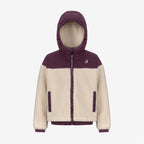 P.  JILDAZ ORSETTO - Polaire - Veste - Enfant unisexe - ECRU-Violet Dk Purple