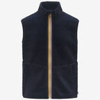 YANNICK SHERPA POLAR DOUBLE - Polaire - Gilet - Homme - Blue Depth-Blue Depth