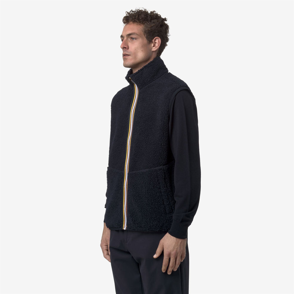 YANNICK SHERPA POLAR DOUBLE - Polaire - Gilet - Homme - Blue Depth-Blue Depth