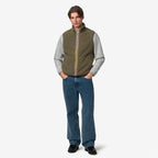 YANNICK SHERPA POLAR DOUBLE - Polaire - Gilet - Homme - Green Army-Green Army
