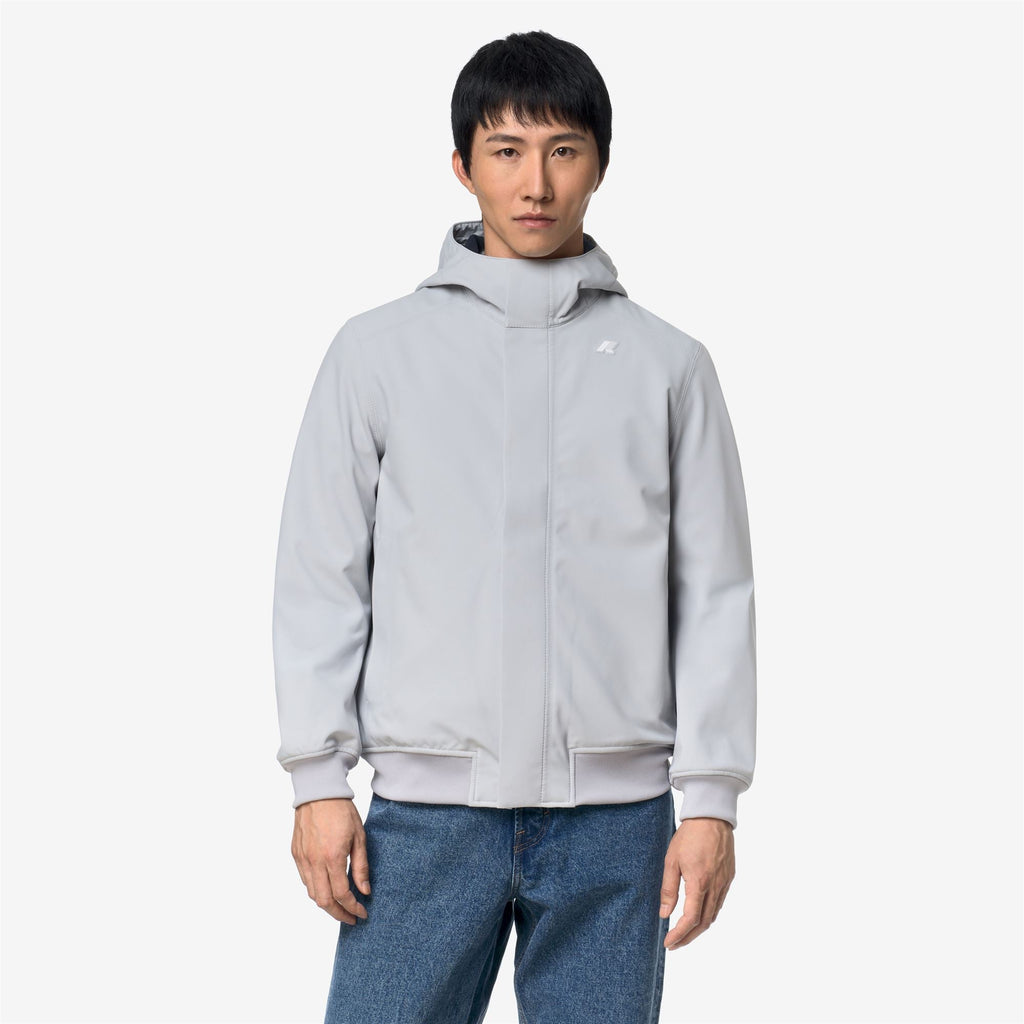 JOACHIM BONDED - Vestes - Court - Homme - Grey Ash-Blue Depth