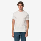 ODOM JERSEY PEACH - T-shirts et hauts - T-shirt - Homme - White Natural