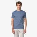 ODOM JERSEY PEACH - T-shirts et hauts - T-shirt - Homme - Blue Wild