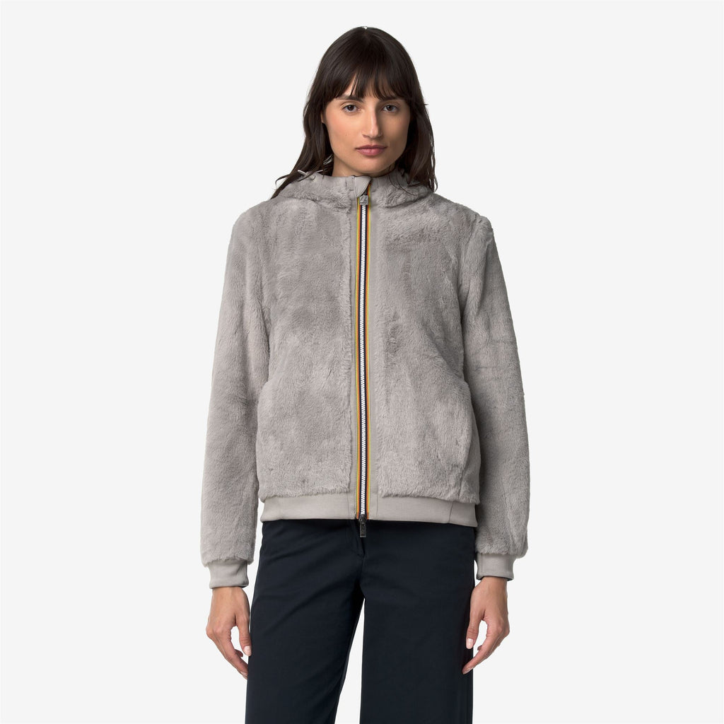 DEVA LIGHT SPACER FUR DOUBLE - Polaire - Veste - Femme - Blue Depth-Fur-Grey Mist