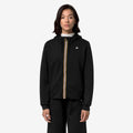 DEVA LIGHT SPACER - Polaire - Sweat à capuche zippé intégral - Femme - Black Pure-Black Pure