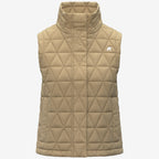 SATINE DIAMOND QUILTED WARM - Vestes - Gilet - Femme - Beige Khaki