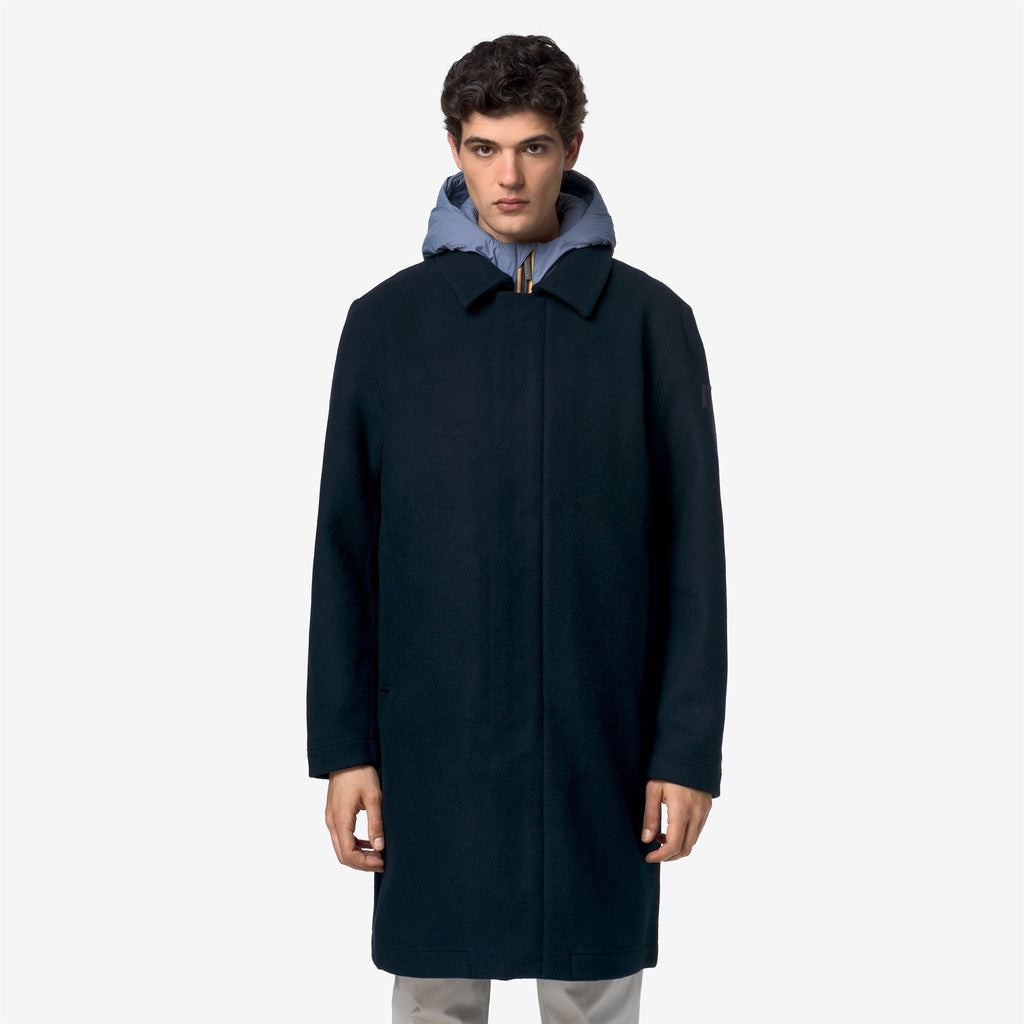 POIROL WOOL NYLON - Vestes - Longueur 3/4 - Homme - Blue Depth-Blue Wild