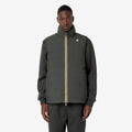 VALEN ST THERMO DOUBLE - Vestes - Court - Homme - GREEN BLACKISH -Black Pure