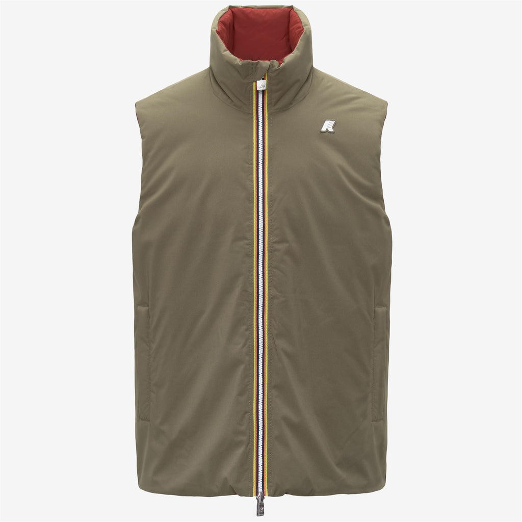 VALEN ST THERMO DOUBLE - Vestes - Court - Homme - Green Army-Red Dk Chili