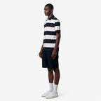 LAYO-MID JERSEY YARN DYED - Polos - Polo - Homme - White-Blue Depth