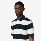 LAYO-MID JERSEY YARN DYED - Polos - Polo - Homme - White-Blue Depth
