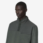 FLEURY WOOL NYLON MIX - Polaire - Pull-over - Homme - GREEN BLACKISH -Blue Airforce