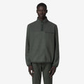 FLEURY WOOL NYLON MIX - Polaire - Pull-over - Homme - GREEN BLACKISH -Blue Airforce