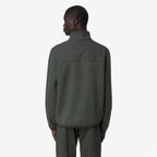 FLEURY WOOL NYLON MIX - Polaire - Pull-over - Homme - GREEN BLACKISH -Blue Airforce