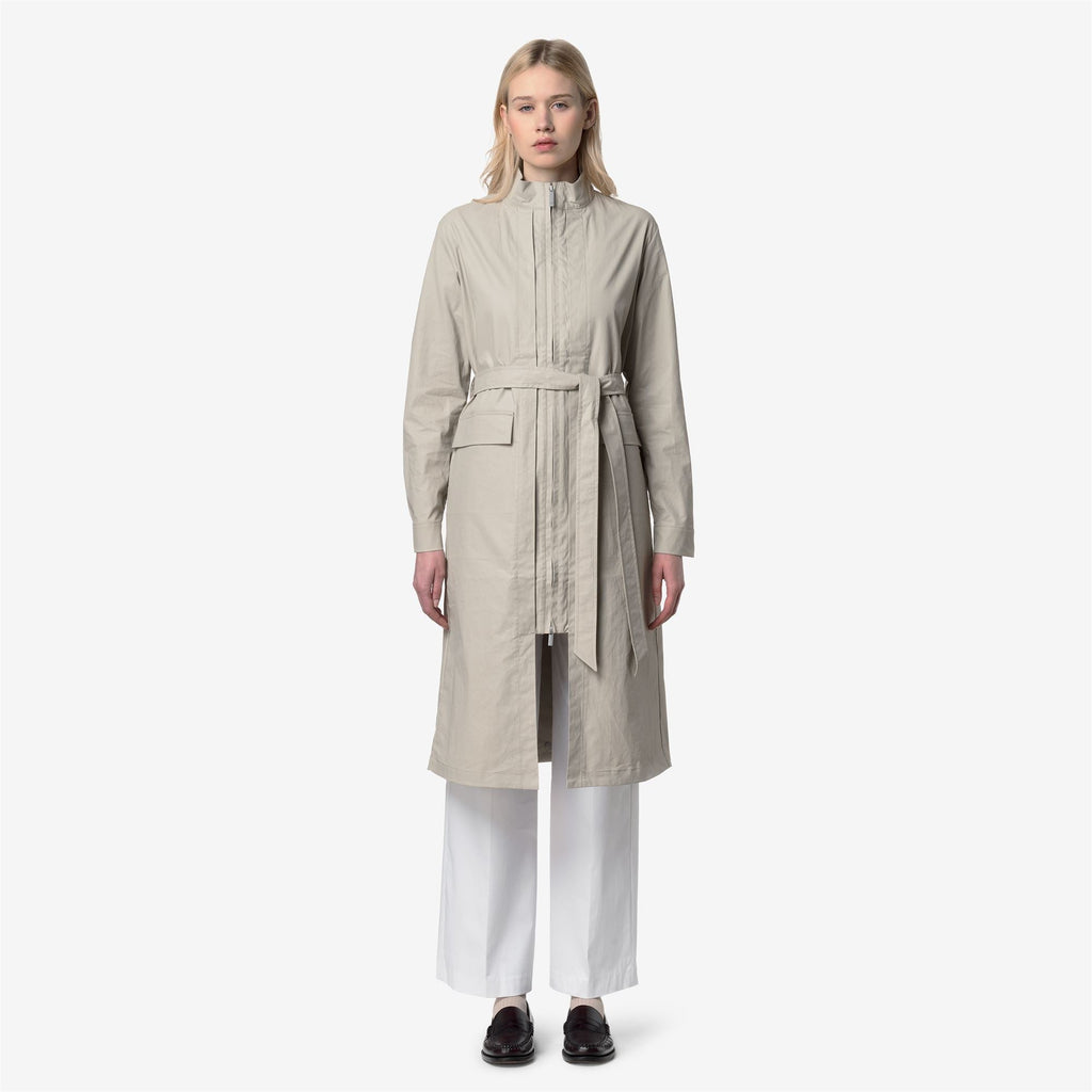 HORIEN NATURAL BLEND - Vestes - Long - Femme - BEIGE LT COMBO-BEIGE LT