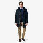 THOMAS WARM MICRO CANVAS - Vestes - Long - Homme - Blue Depth