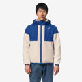SAMSON 4.0 ORSETTO - Polaire - Sweat à capuche zippé intégral - Unisexe - Blue Royal Marine-White Tofu