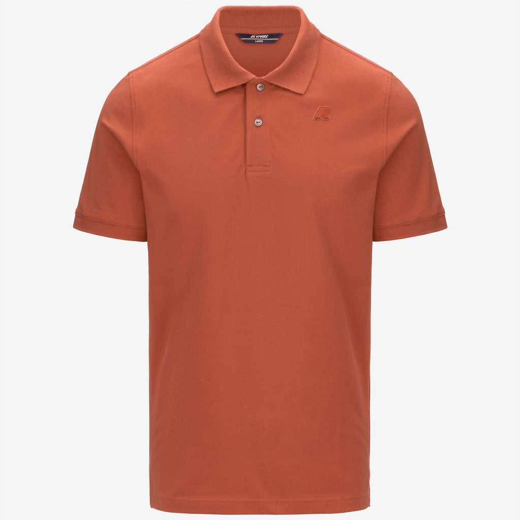 AMEDEE PIQUE SLIM - Polos - Polo - Homme - Orange Brownish