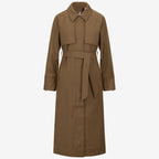 JESEL TECH WOOL BLEND - Vestes - Long - Femme - Brown Corda-Blue Depth