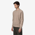 SEBASTIEN FLEECE STITCH - Maille - Pull-over - Homme - Beige Plaza