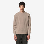 SEBASTIEN FLEECE STITCH - Maille - Pull-over - Homme - Beige Plaza