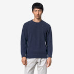 SEBASTIEN FLEECE STITCH - Maille - Pull-over - Homme - Blue Dusty