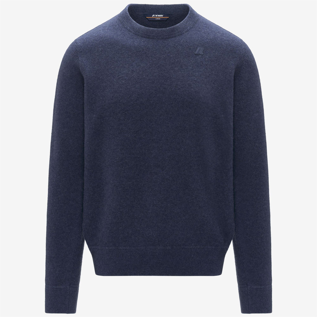 SEBASTIEN FLEECE STITCH - Maille - Pull-over - Homme - Blue Dusty