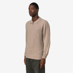 GLEREN FLEECE STITCH - Maille - Polo - Homme - Beige Plaza