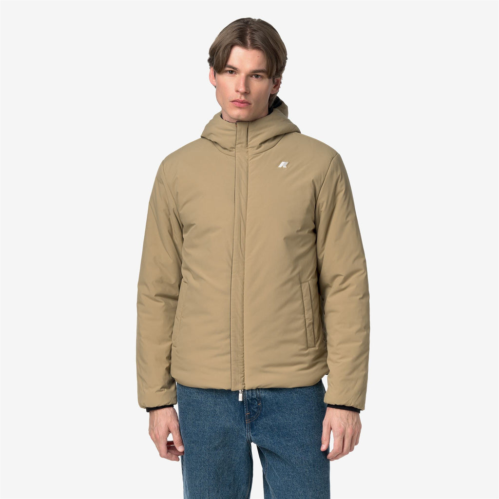 JACK ST WARM DOUBLE - Vestes - Court - Homme - Black Pure-Beige Khaki