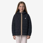 P. MADLAINE DIAMOND QUILTED WARM - Vestes - Court - Fille - Blue Depth