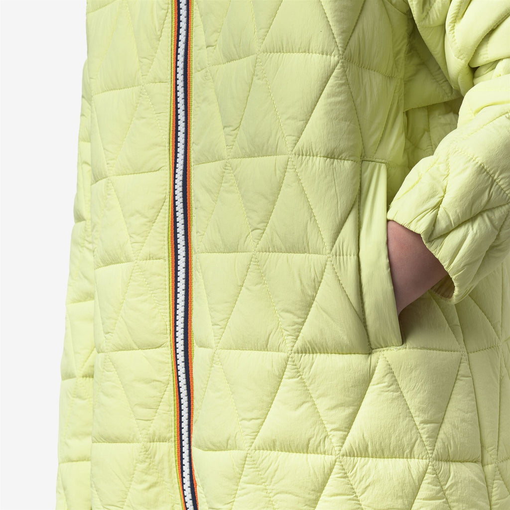 P. MADLAINE DIAMOND QUILTED WARM - Vestes - Court - Fille - Yellow Lime