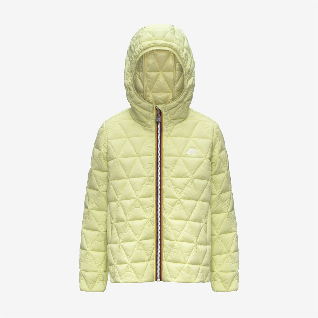 P. MADLAINE DIAMOND QUILTED WARM - Vestes - Court - Fille - Yellow Lime