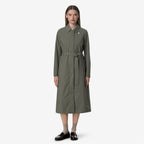 BARBRA STRETCH 2L - Vestes - Long - Femme - Green Lichen