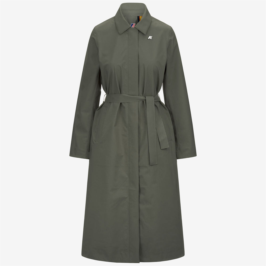 BARBRA STRETCH 2L - Vestes - Long - Femme - Green Lichen